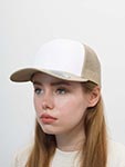 Бейсболка FLEXFIT арт. 6606CF (бежевый / белый)